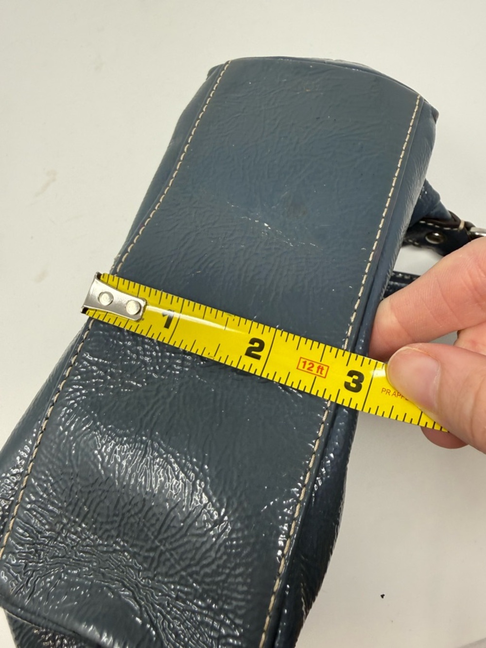 Coach Vintage Y2K Blue Patent Leather Hobo Mini Bag - Picture 14 of 16